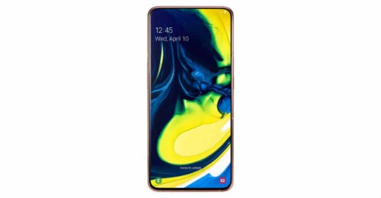 Samsung A80 Display ohne Fand und Notch