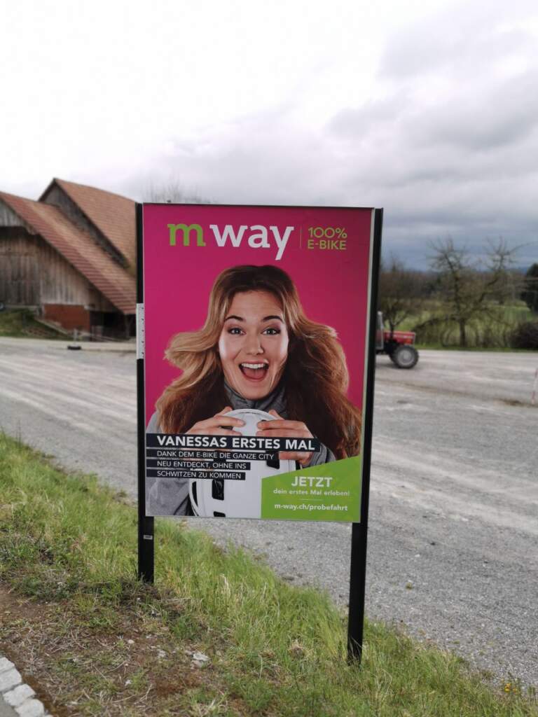 Doofe Plakatwerbung von mway