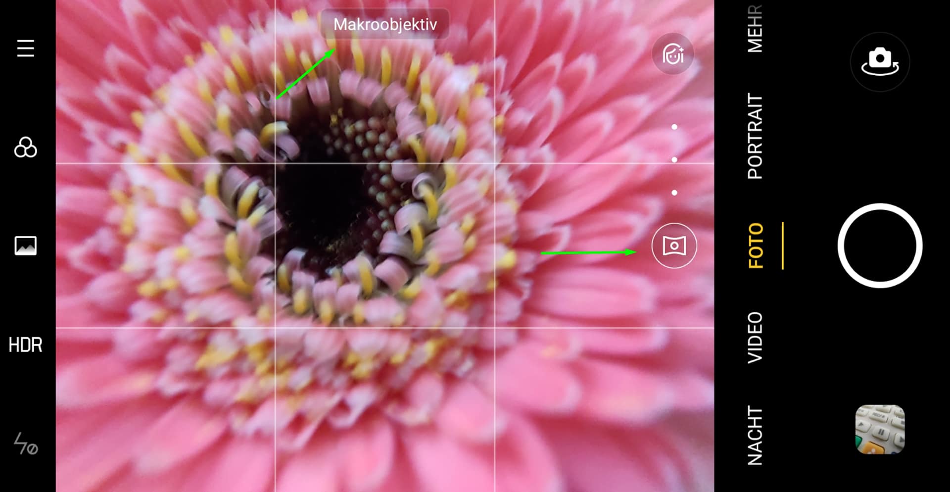 Oppo Find X2 Neo Kamera Makroaufnahme