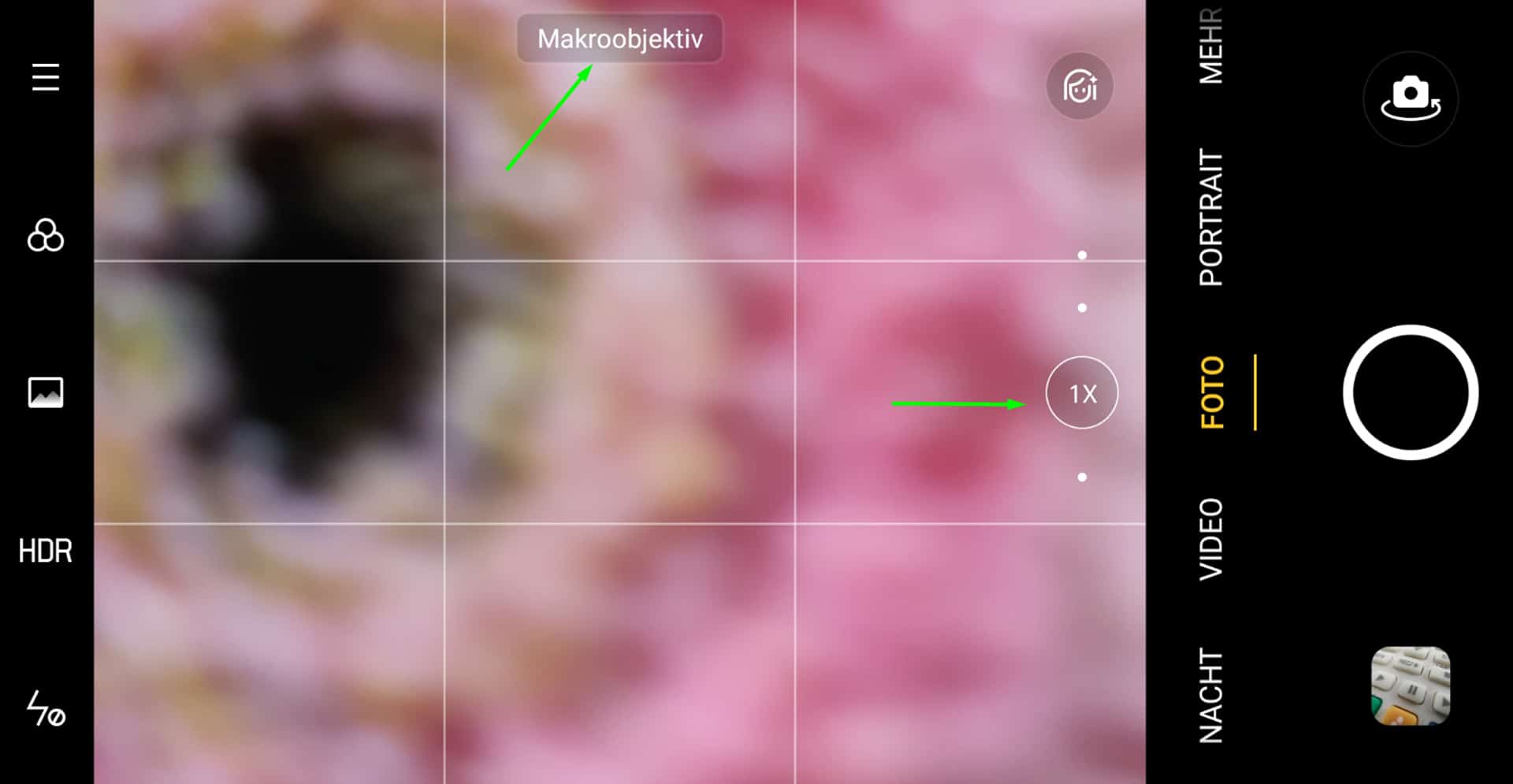 Oppo Find X2 Neo Kamera Makroaufnahme