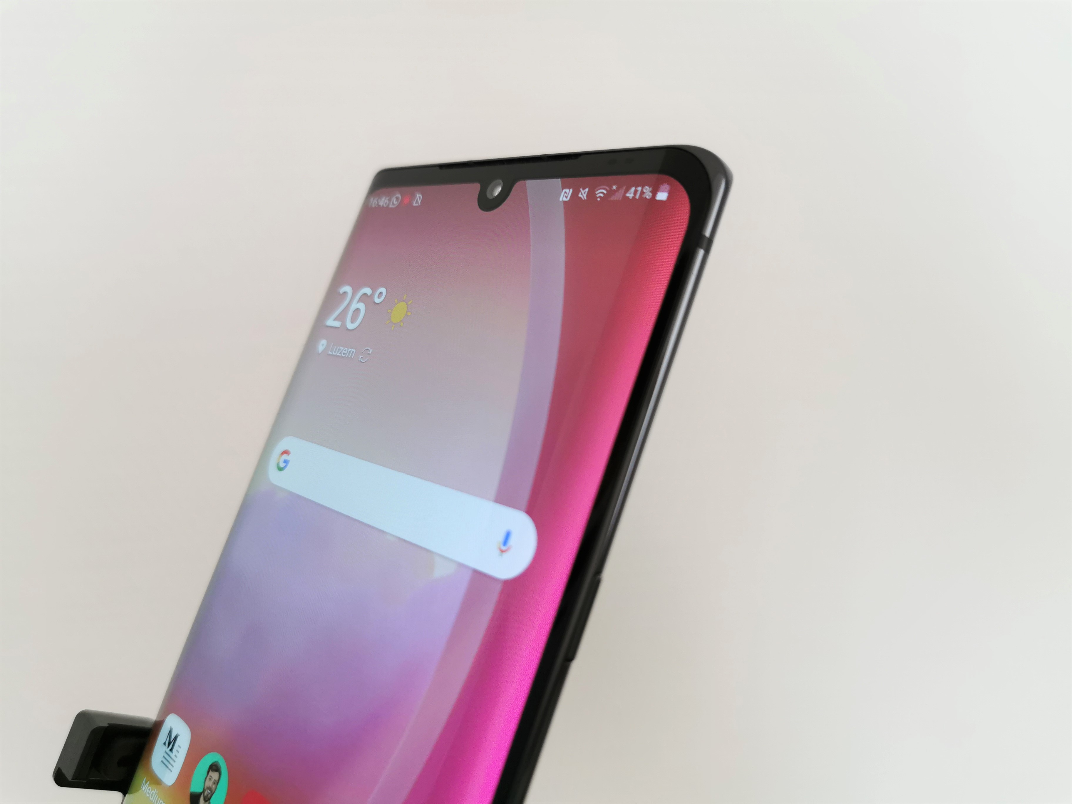 LG Velvet Desing Vorderseite
